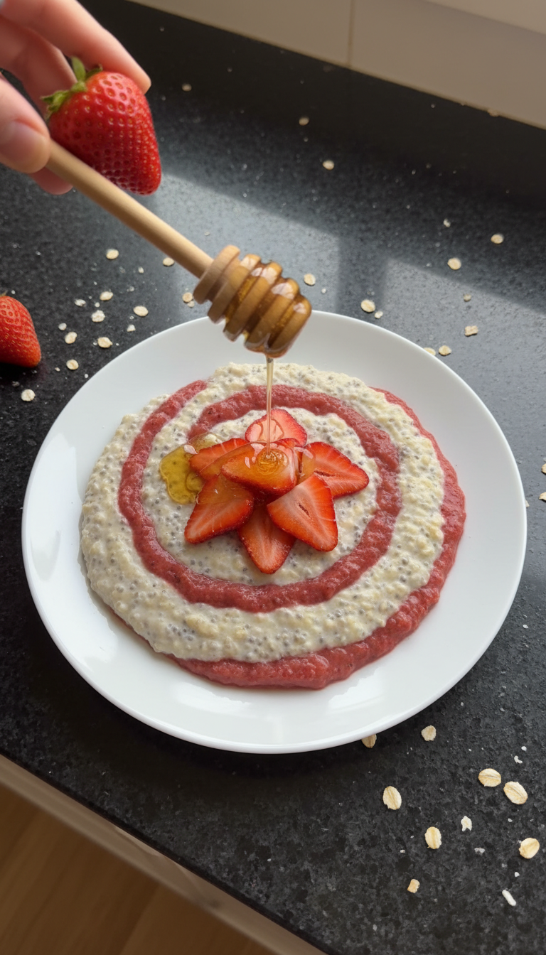 Vanilla Chia Strawberry Oats