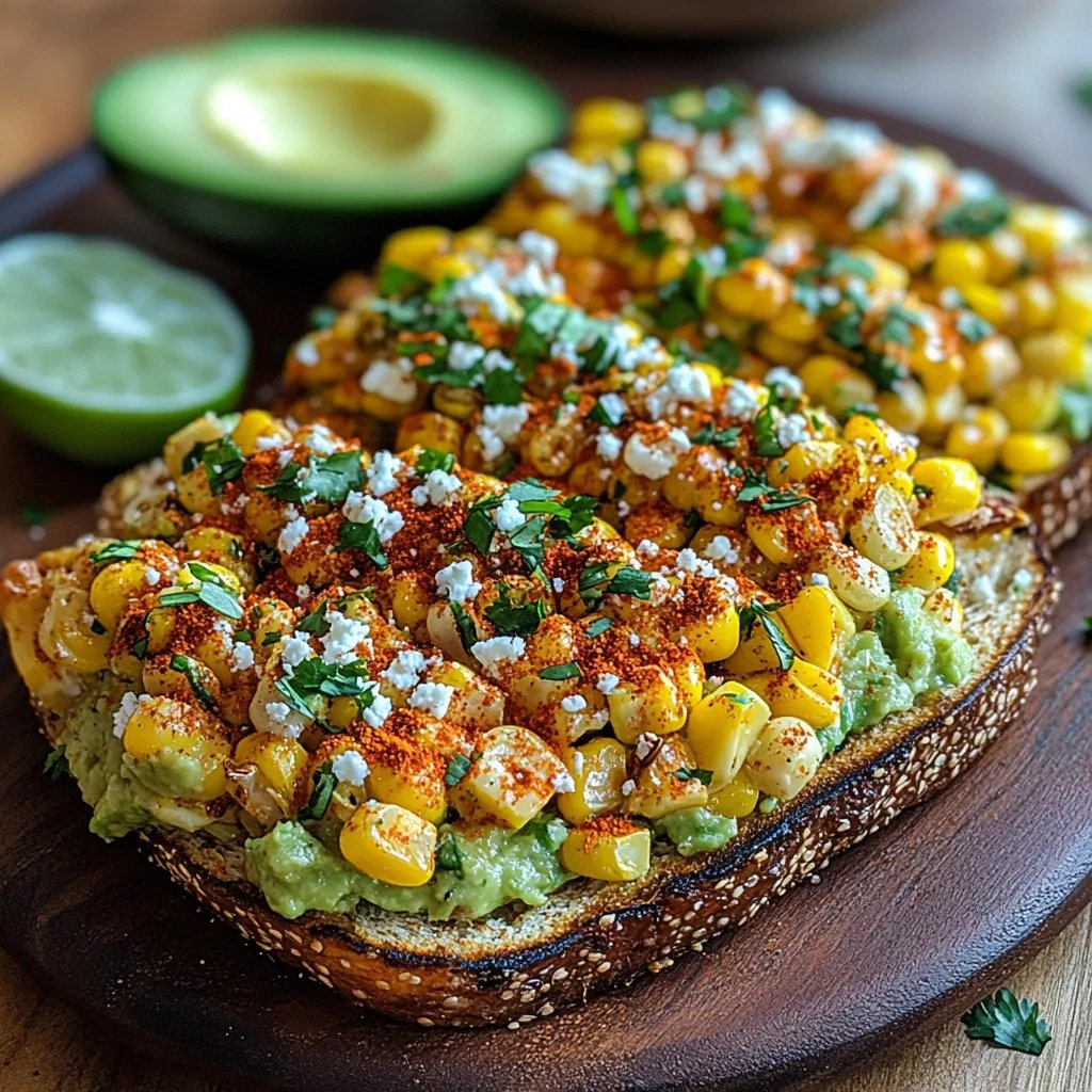 Mexican Street Corn Avocado Toast: An Amazing Ultimate Recipe