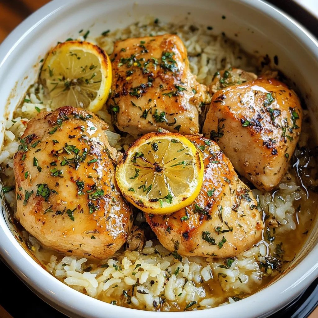Slow Cooker Lemon Herb Chicken & Rice: An Incredible 5-Star Recipe