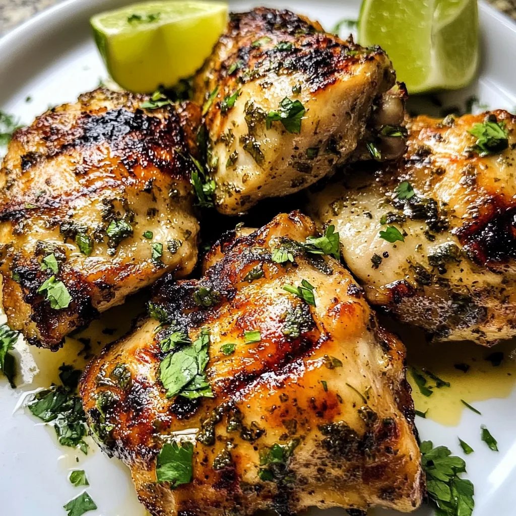 Crispy Cilantro Lime Chicken Thighs