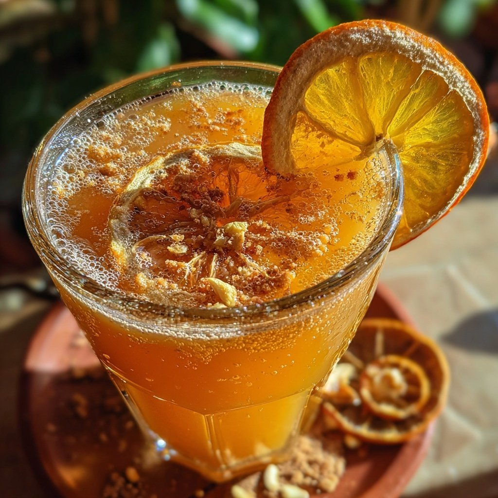 Gingerbread Orange Festive Fizz