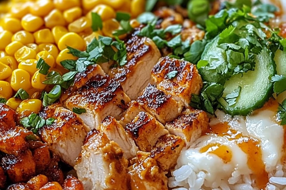 Street Corn Chicken Rice Bowl: An Amazing Ultimate 7-Ingredient Recipe