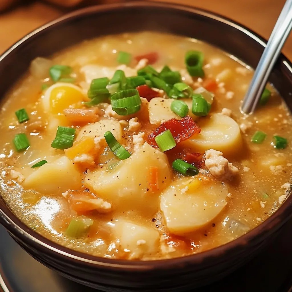 Spicy Crockpot Potato Soup