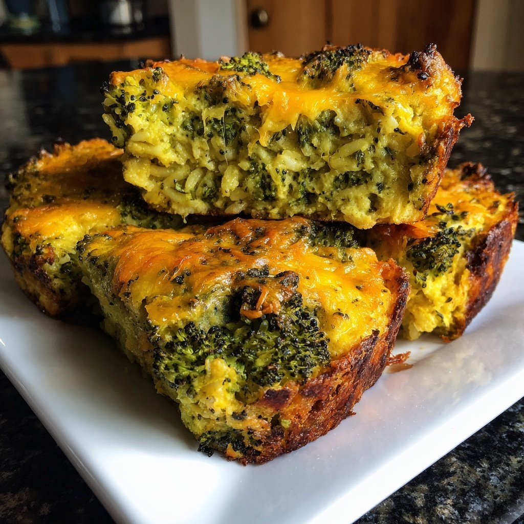 Cheesy Broccoli and Rice Bake