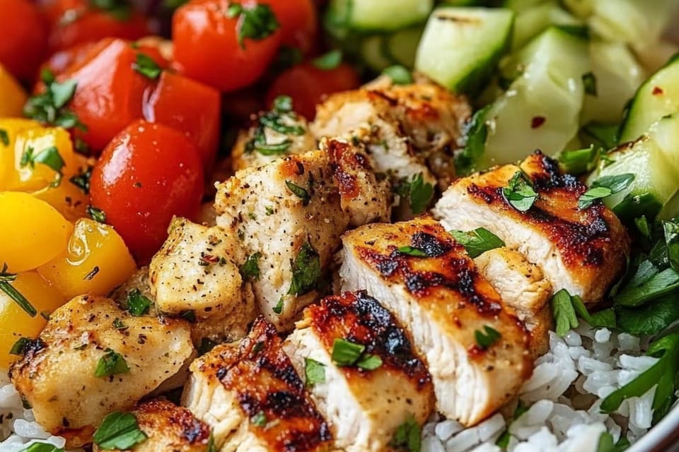 Easy Healthy Greek Chicken Bowls: An Incredible 7-Ingredient Meal Prep Delight
