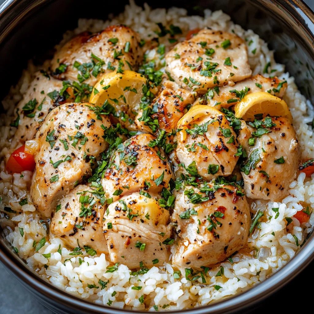 <p>Slow Cooker Lemon Herb Chicken & Rice: An Amazing Ultimate Recipe</p>