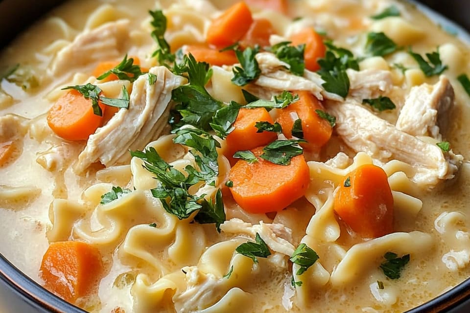 Creamy Chicken Noodle Soup: An Essential Amazing Recipe