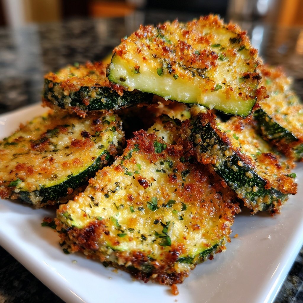 Baked Garlic Parmesan Zucchini