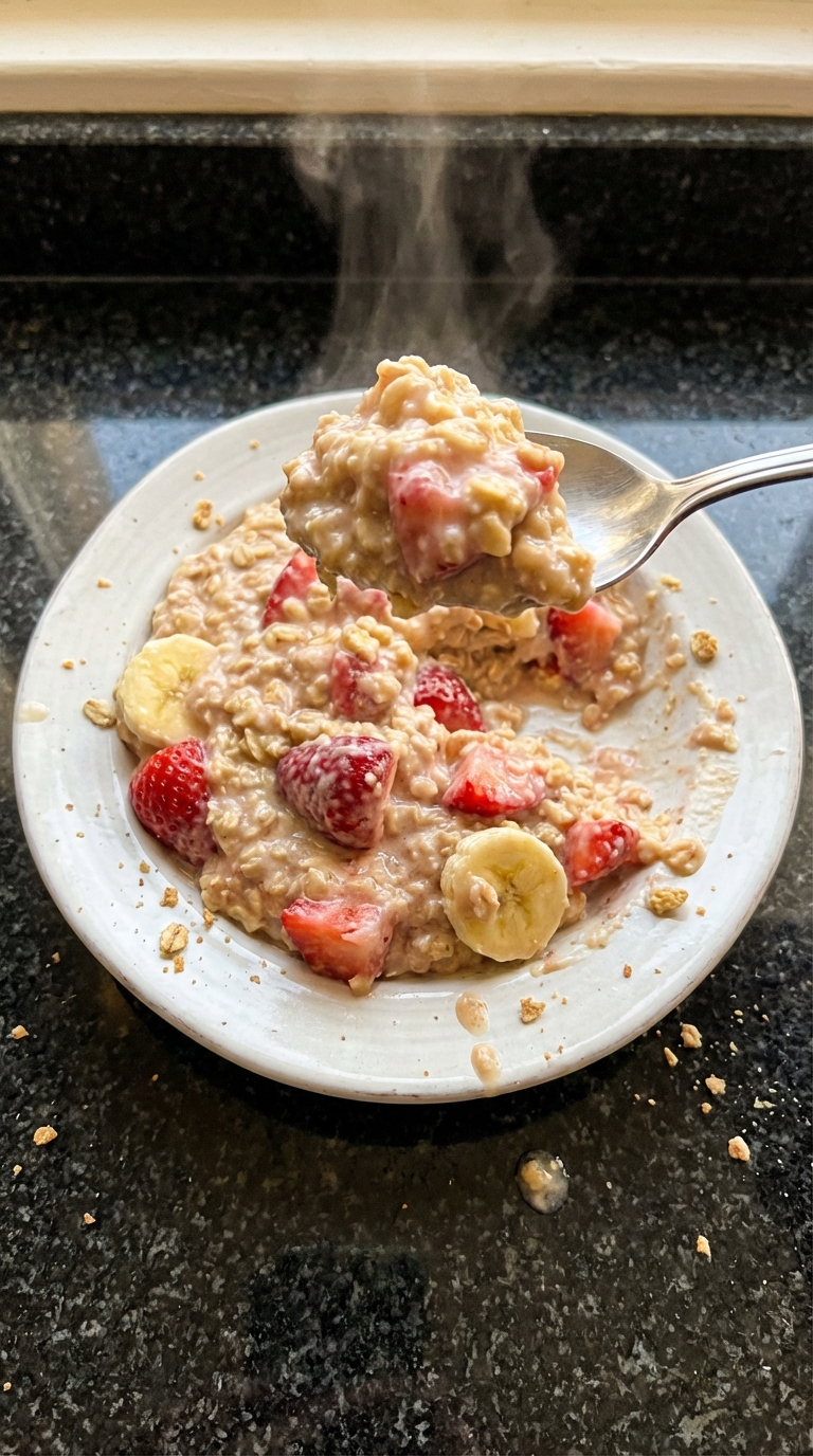 Strawberry Banana Protein Oats