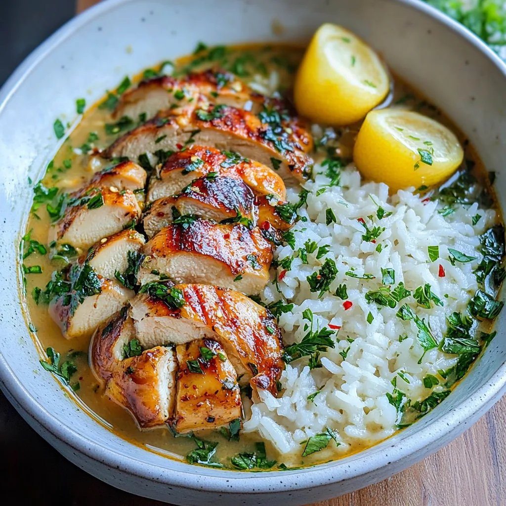 Garlicky Mustard Chicken & Zingy Broth w/ Rice: An Incredible Ultimate Recipe