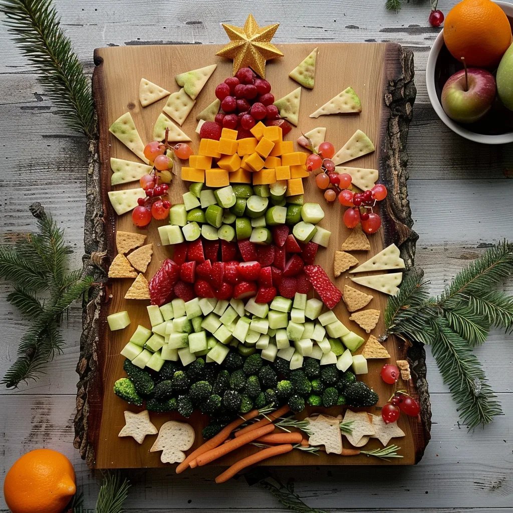 Christmas Tree Shaped Charcuterie