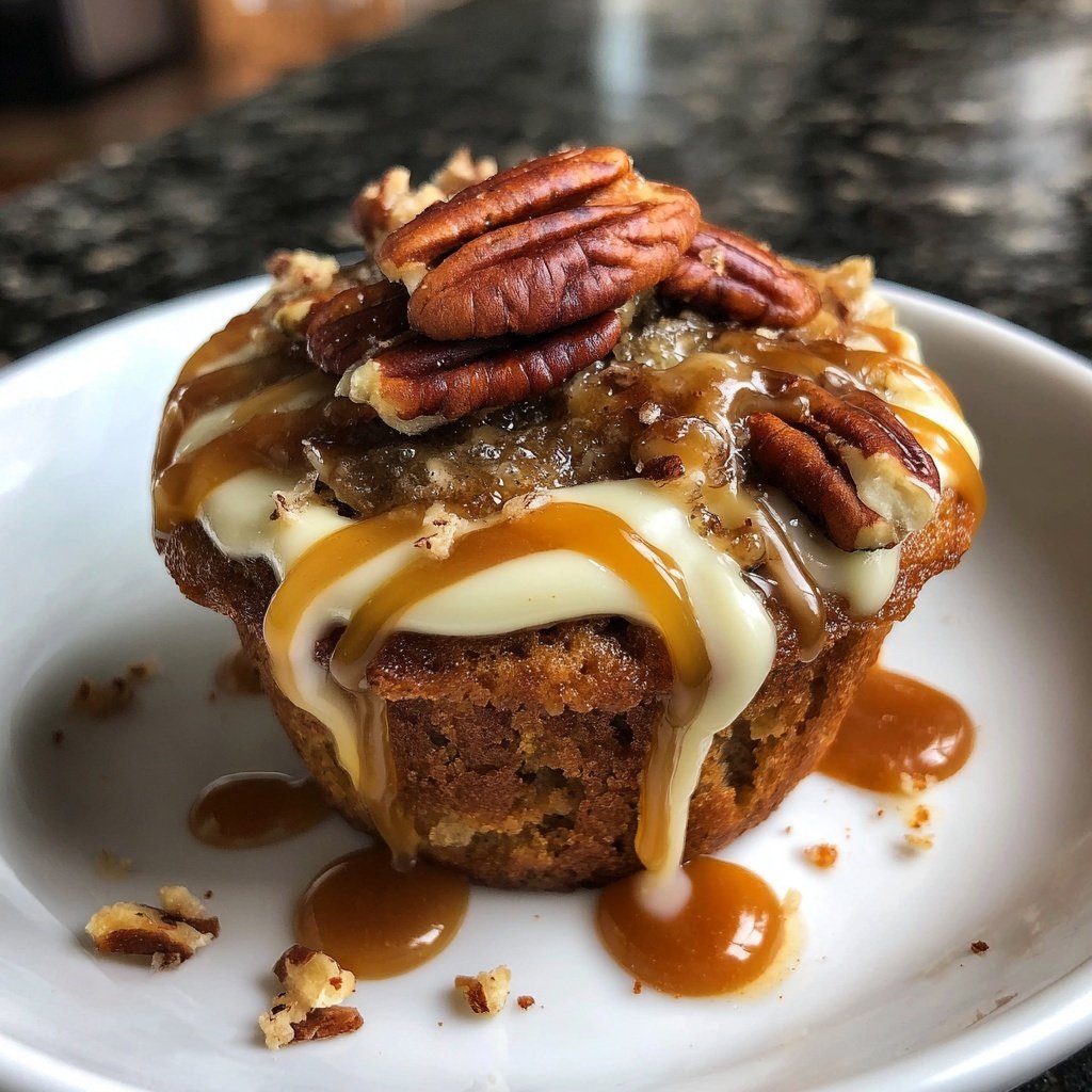 Bourbon Pecan Cupcake Elegance