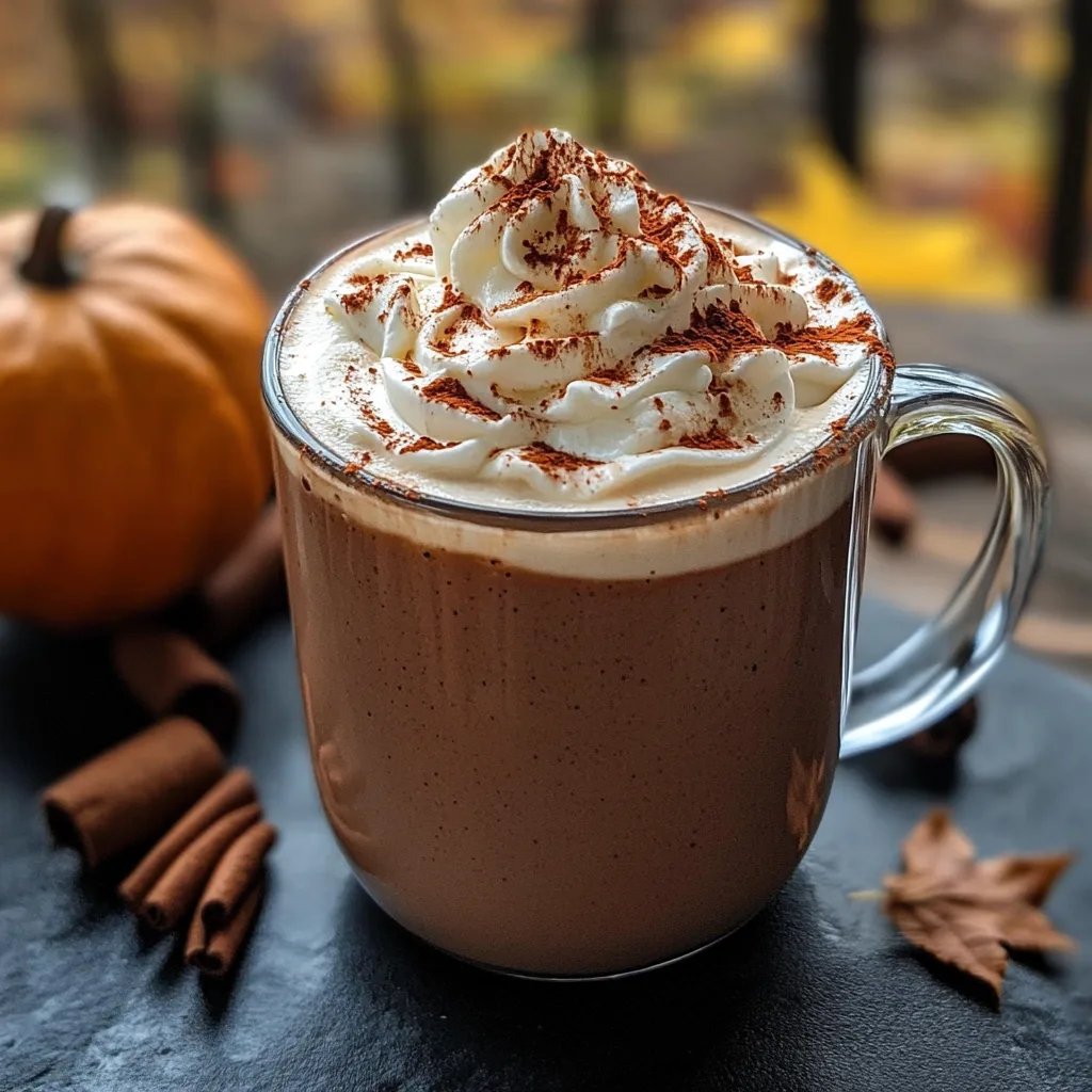 Maple Cinnamon Fall Hot Chocolate