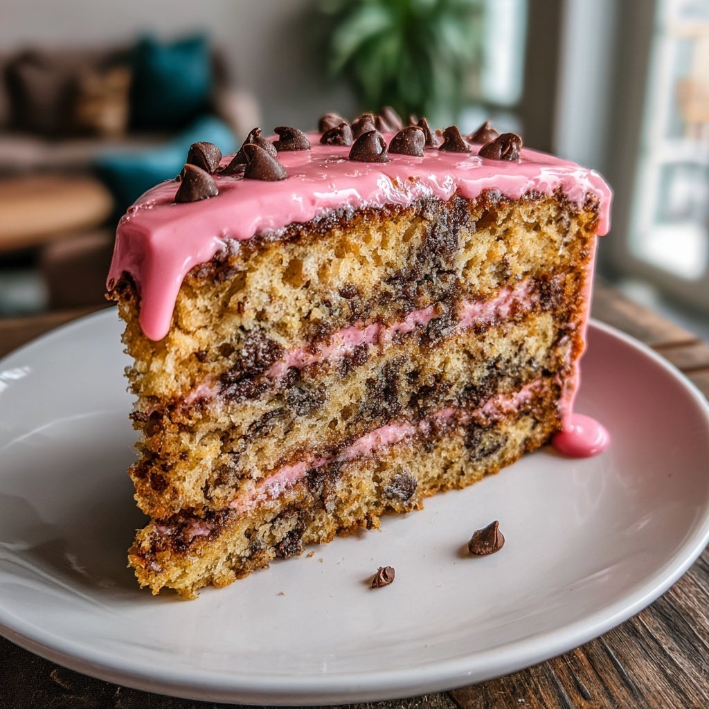 Galentine's Chocolate Chip Cake