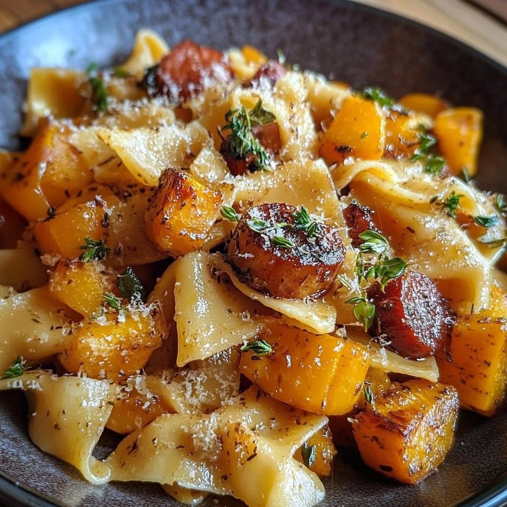 Autumn Sausage Pasta Squash