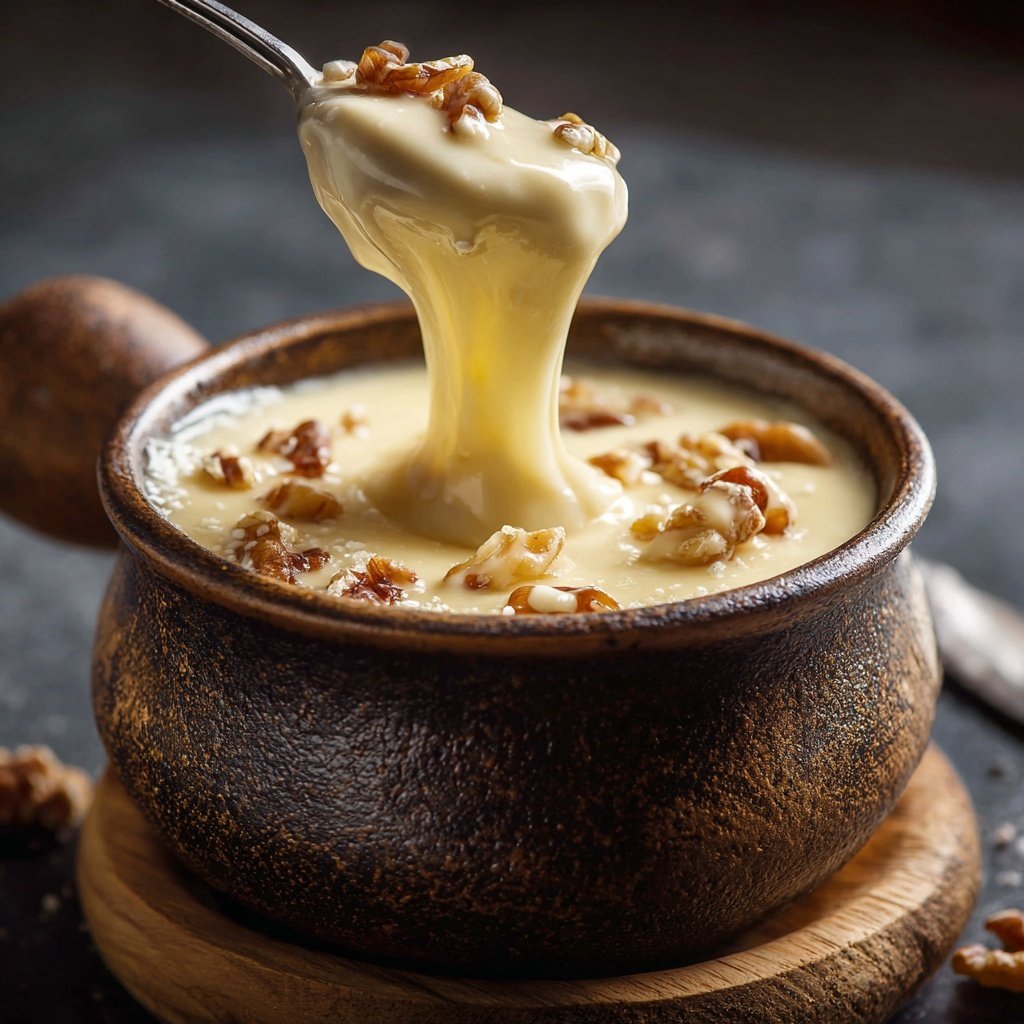 Delicate Pear and Gorgonzola Fondue