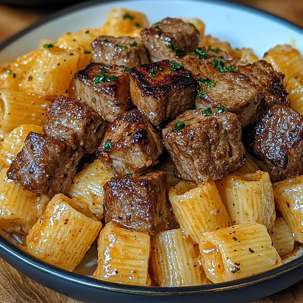 Steak Tips in Cheesy Rigatoni Parmesan Sauce: An Incredible Ultimate Recipe