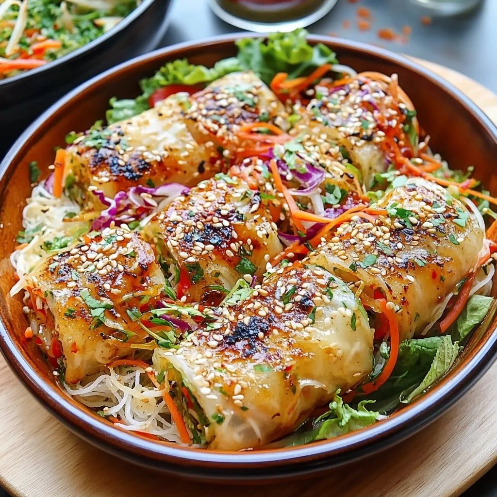 Spring Roll Salad w/ Spicy Ginger Dressing: An Incredible Ultimate Recipe