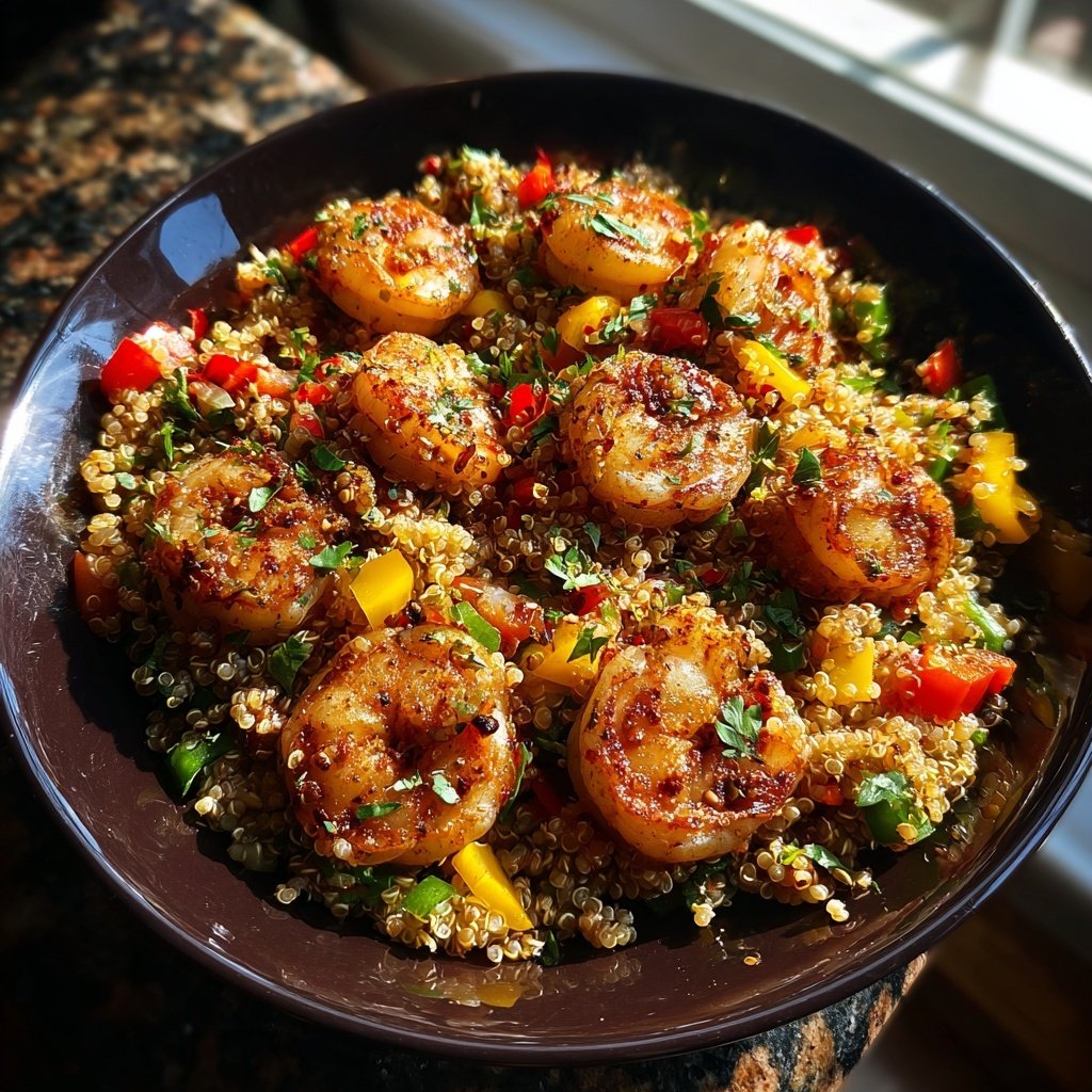 Quick Shrimp Quinoa Salad