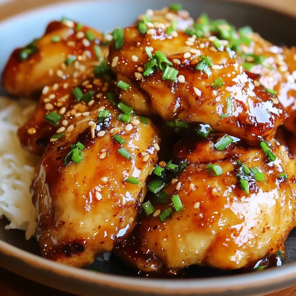 Honey Garlic Chicken Thighs