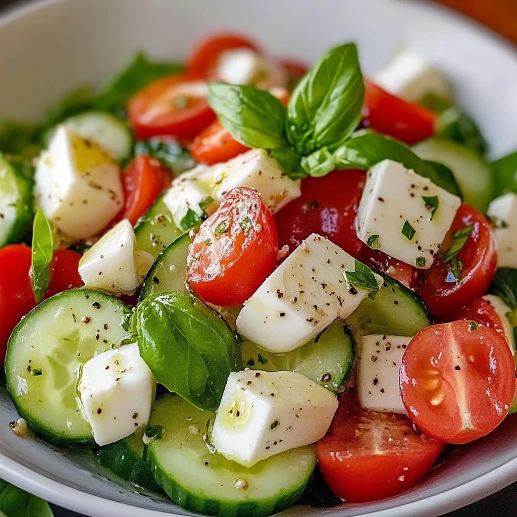 Easy Cucumber Caprese Salad: An Amazing Ultimate Recipe