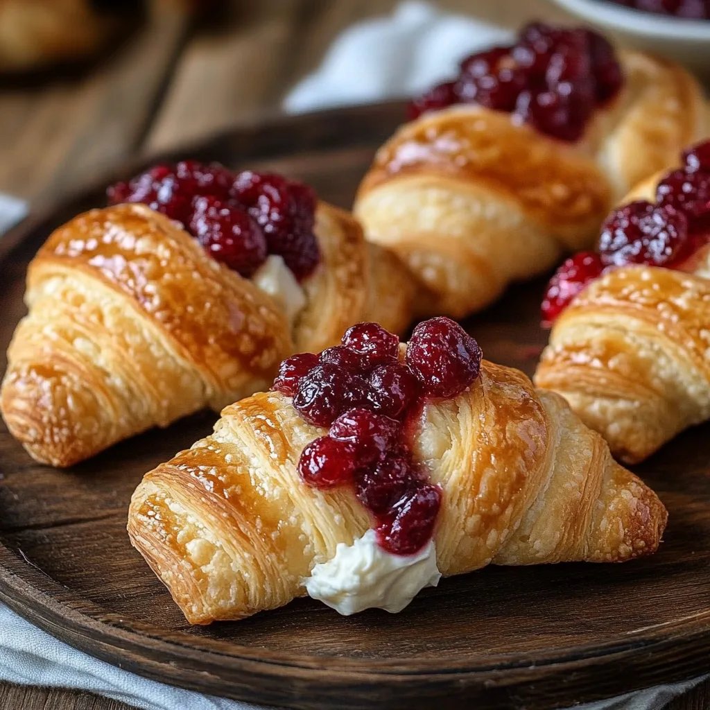 Cranberry Cream Cheese Crescent Bites