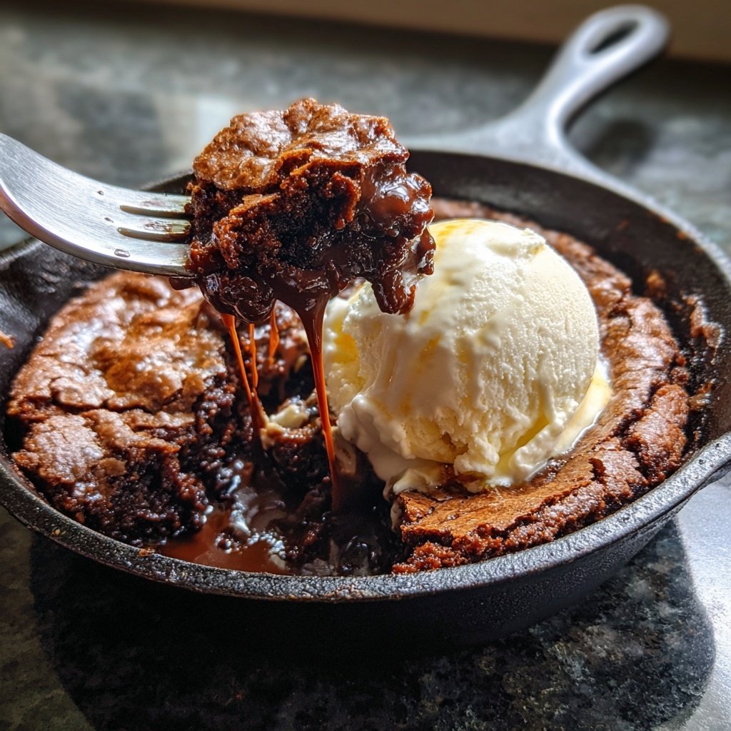 Warm Gooey Brownie Skillet