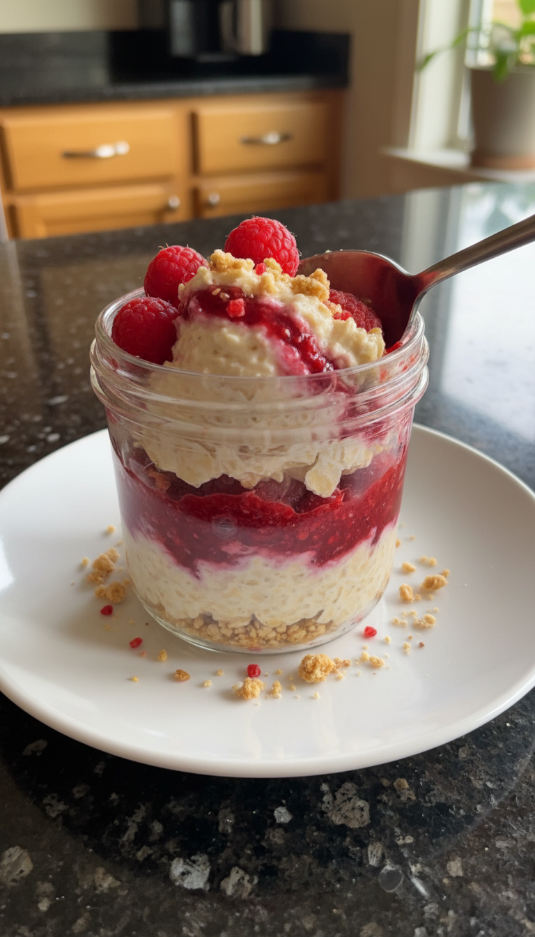 Raspberry Vanilla Overnight Oats