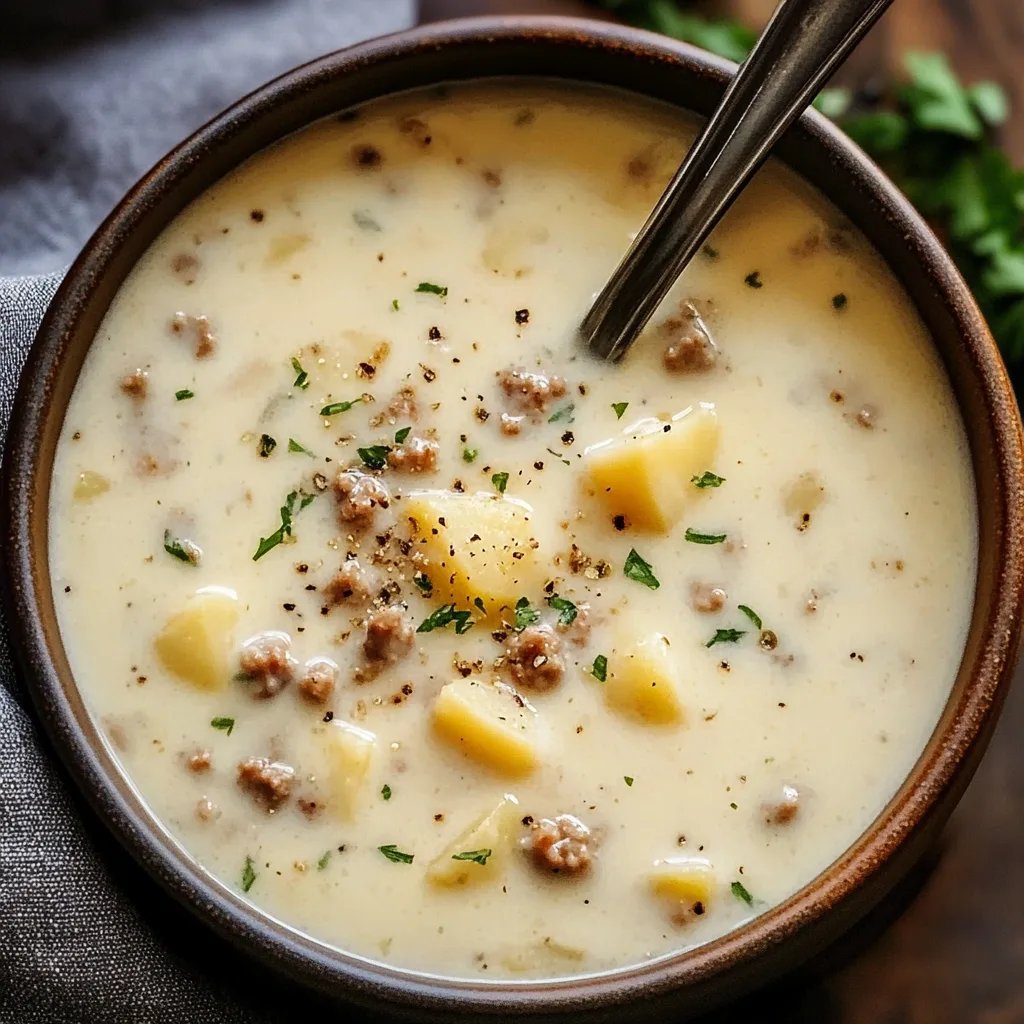 Creamy Sausage & Potato Soup
