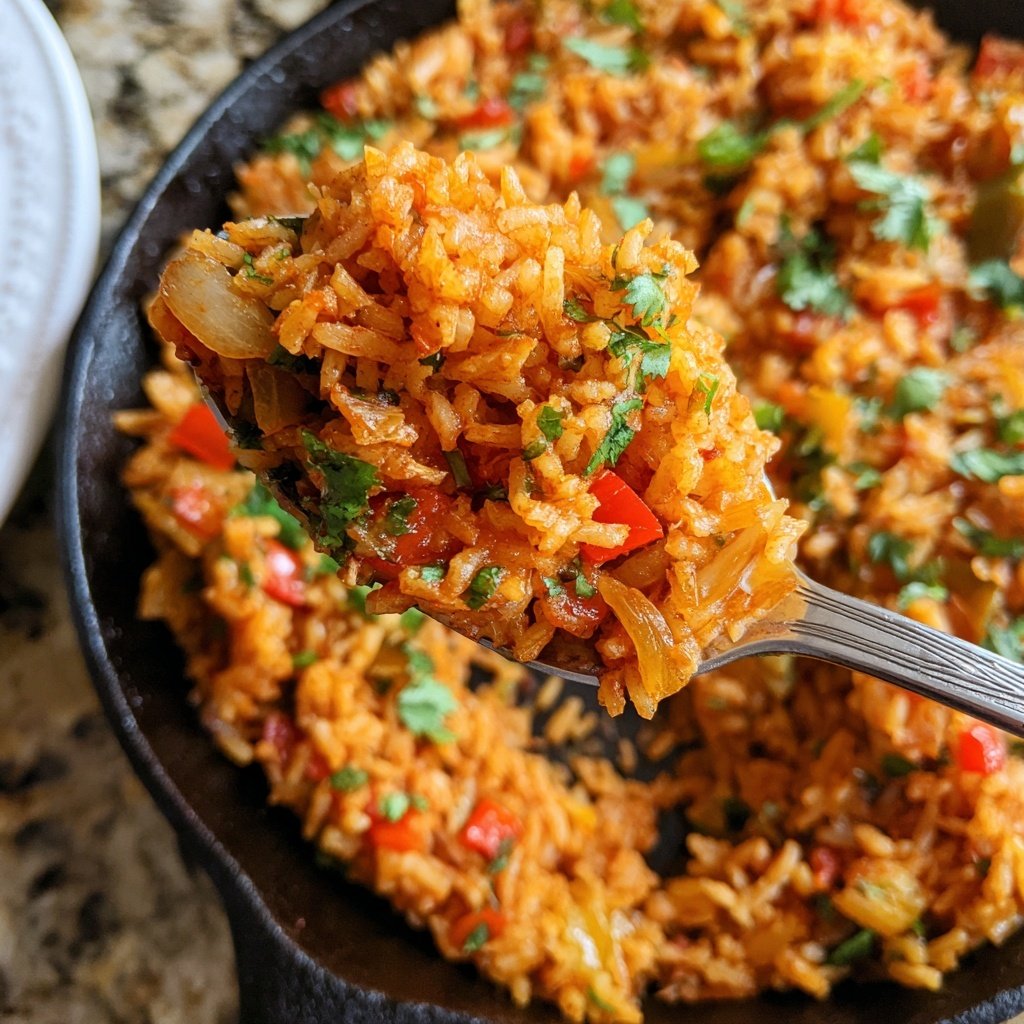 Mexican Red Rice Skillet Dish