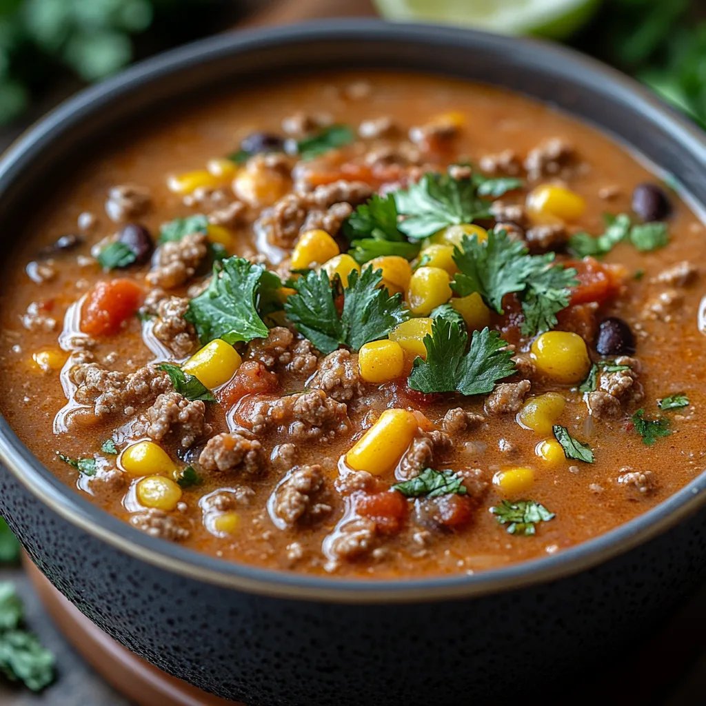 Creamy Cheesy Ground Beef Taco Soup: An Incredible Ultimate Recipe