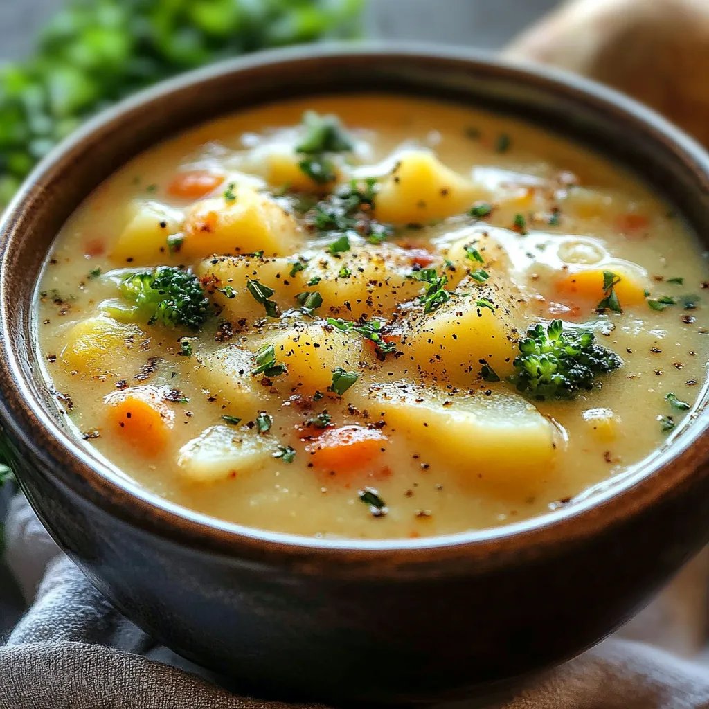 Crockpot Potato Broccoli Cheddar Soup: The Incredible 7-Ingredient Recipe