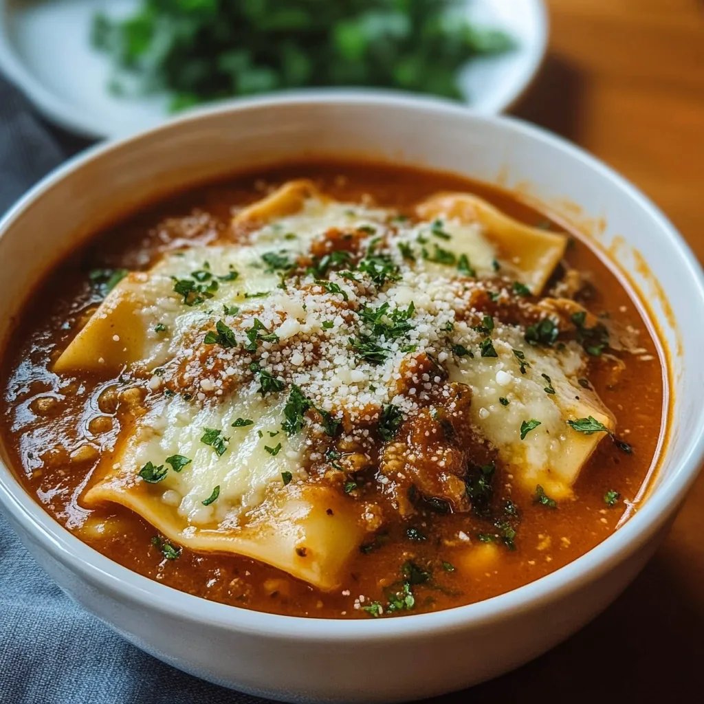 Easy TikTok Lasagna Soup