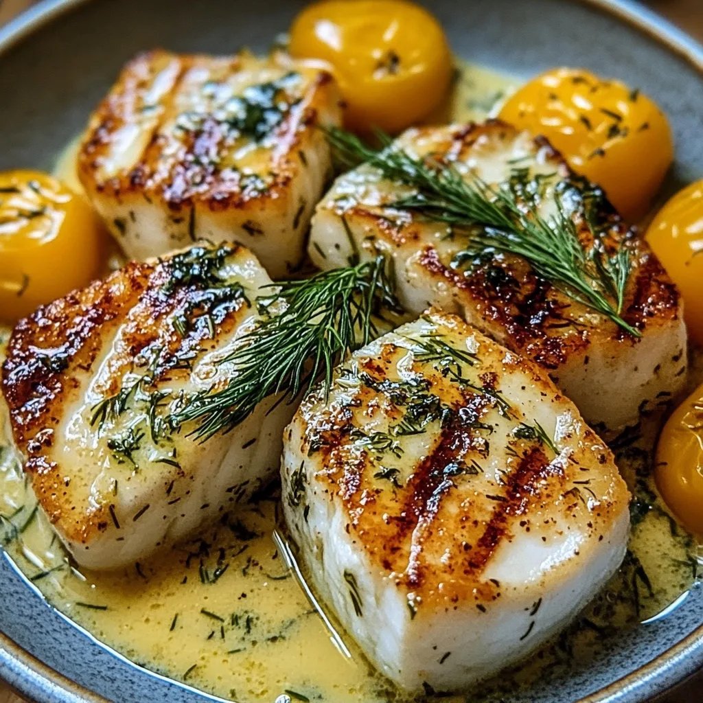 Grilled Cod Fish with Creamy Dill Sauce: An Incredible Ultimate Recipe