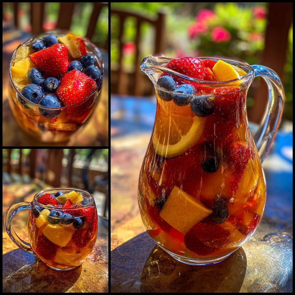 Sweet Tea Sangria with Berries