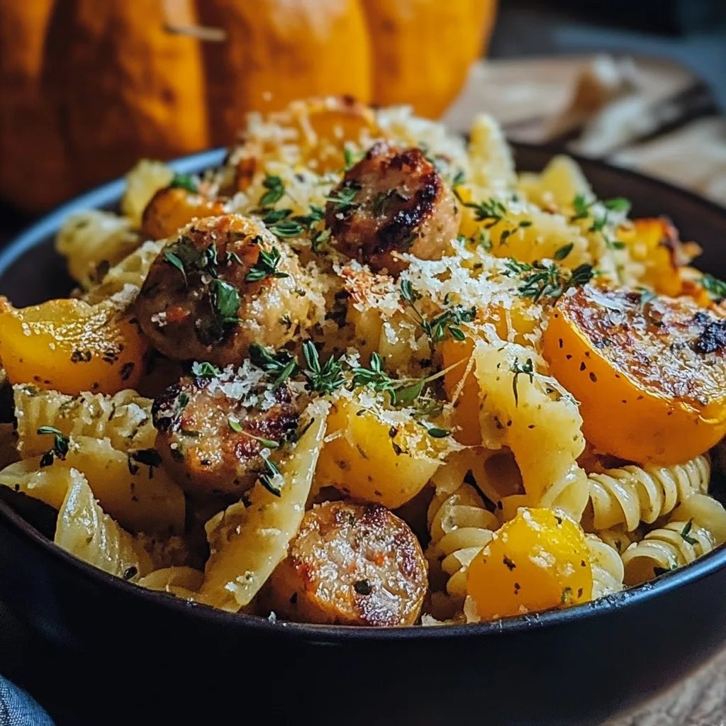 Autumn Sausage Pasta Squash