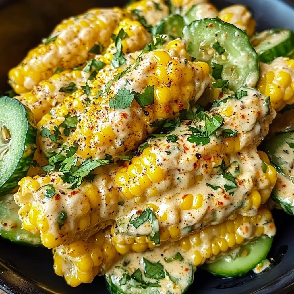 Street Corn Creamy Cucumber Salad: An Amazing Ultimate Recipe