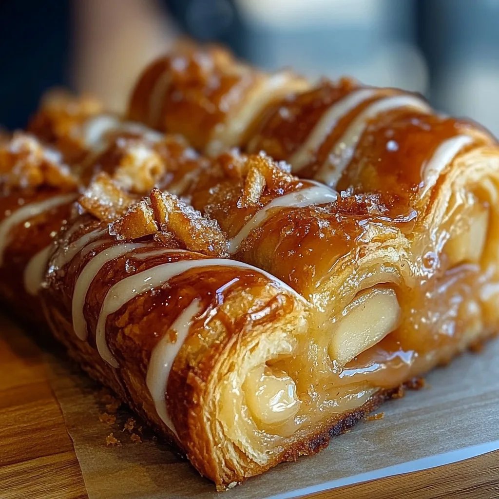 Cozy Apple Kringle with Vanilla Glaze