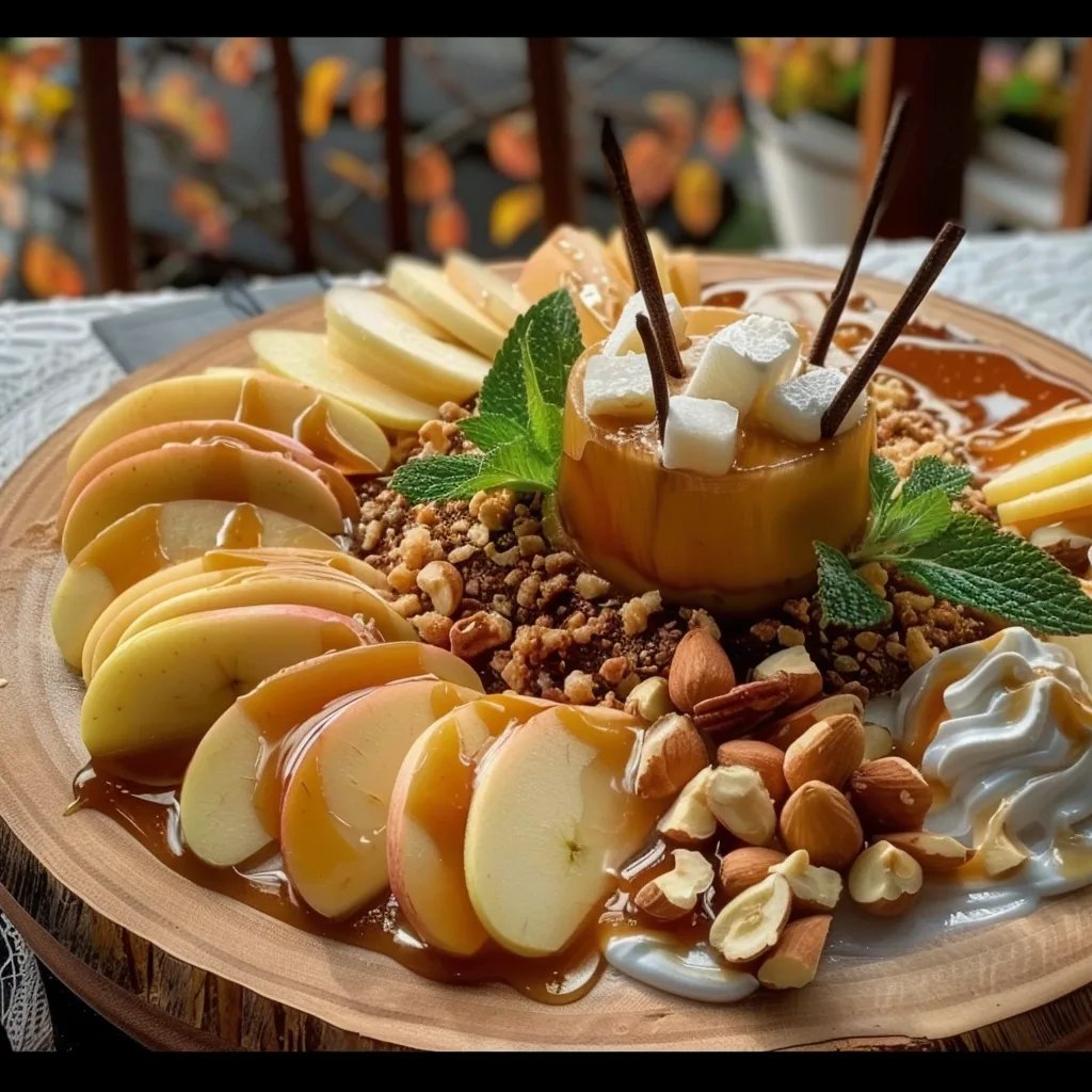 Sweet Caramel Apple Dessert Board