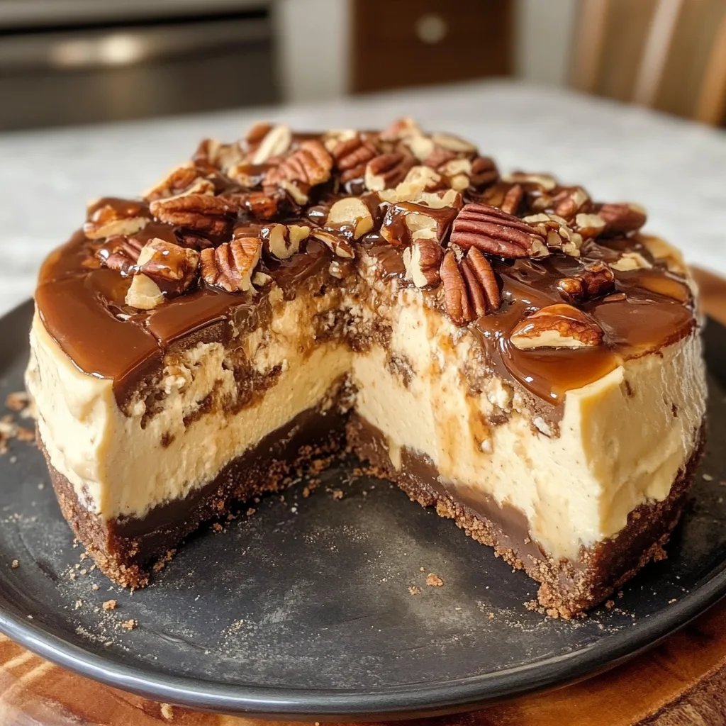 Decadent Pecan Caramel Cheesecake