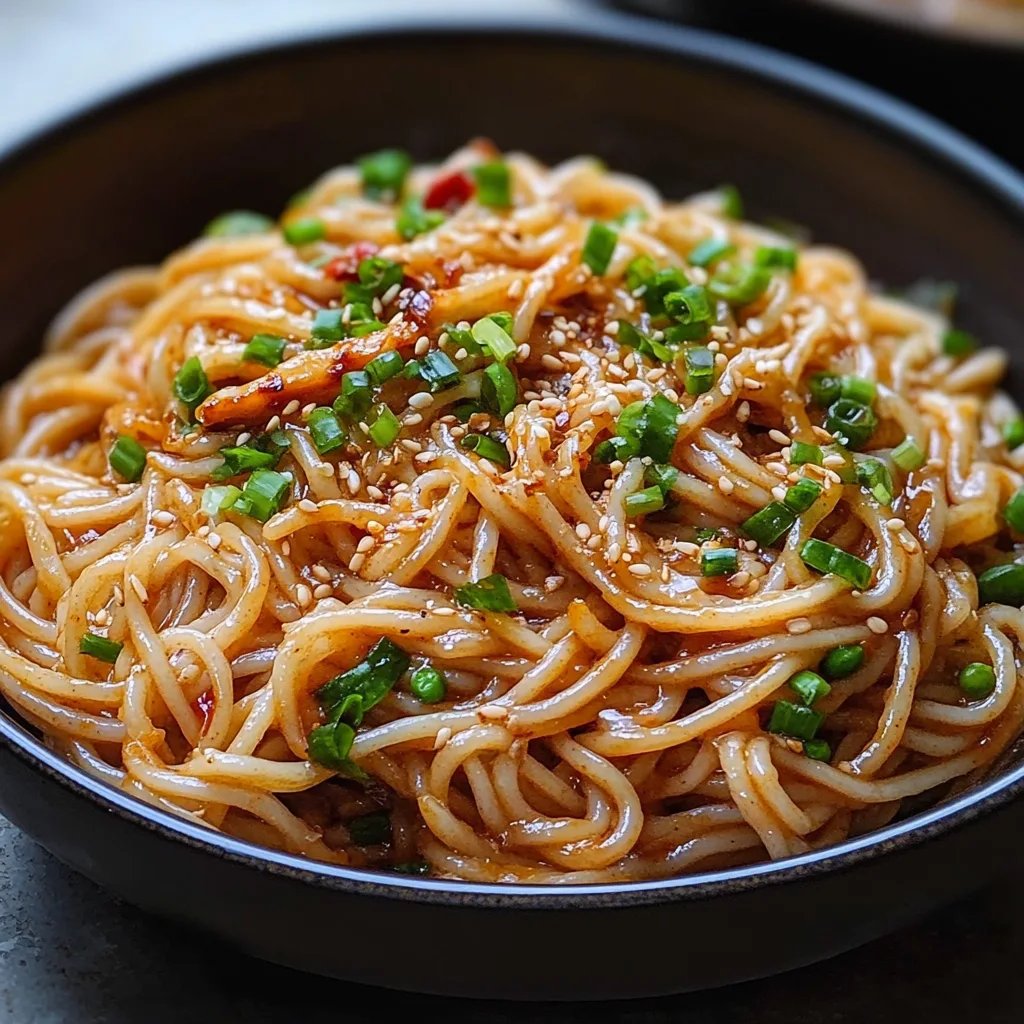 Lightly Spicy Garlic Noodle: An Incredible 7-Ingredient Recipe