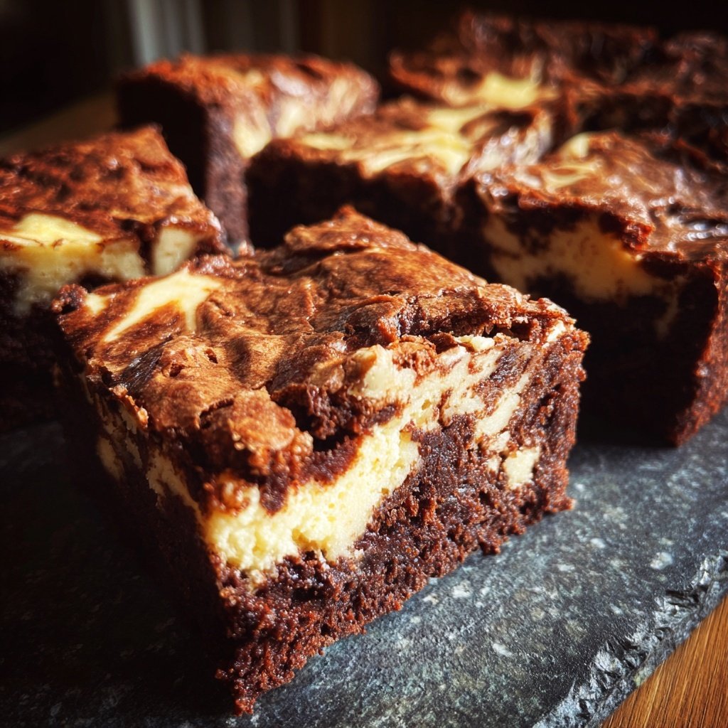 Creamy Cottage Cheese Swirl Brownies