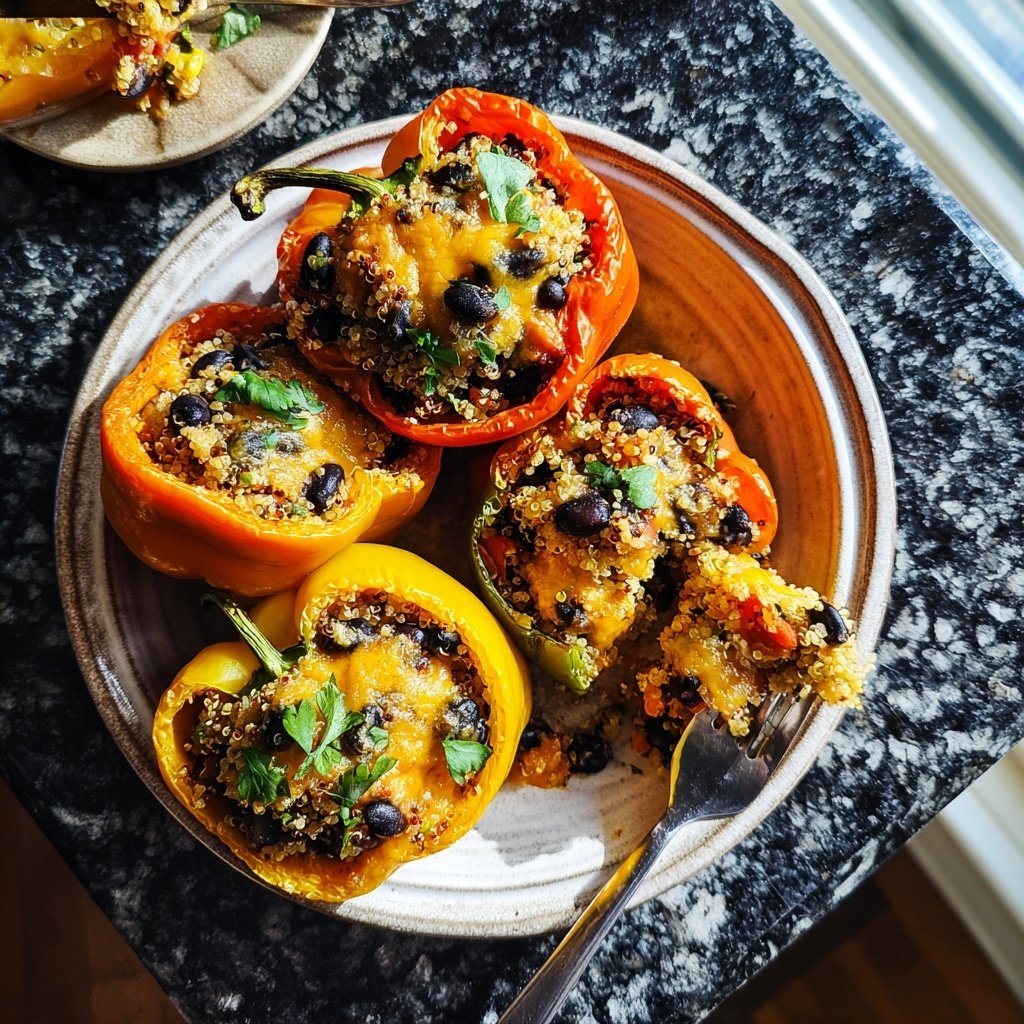 Stuffed Bell Peppers with Quinoa