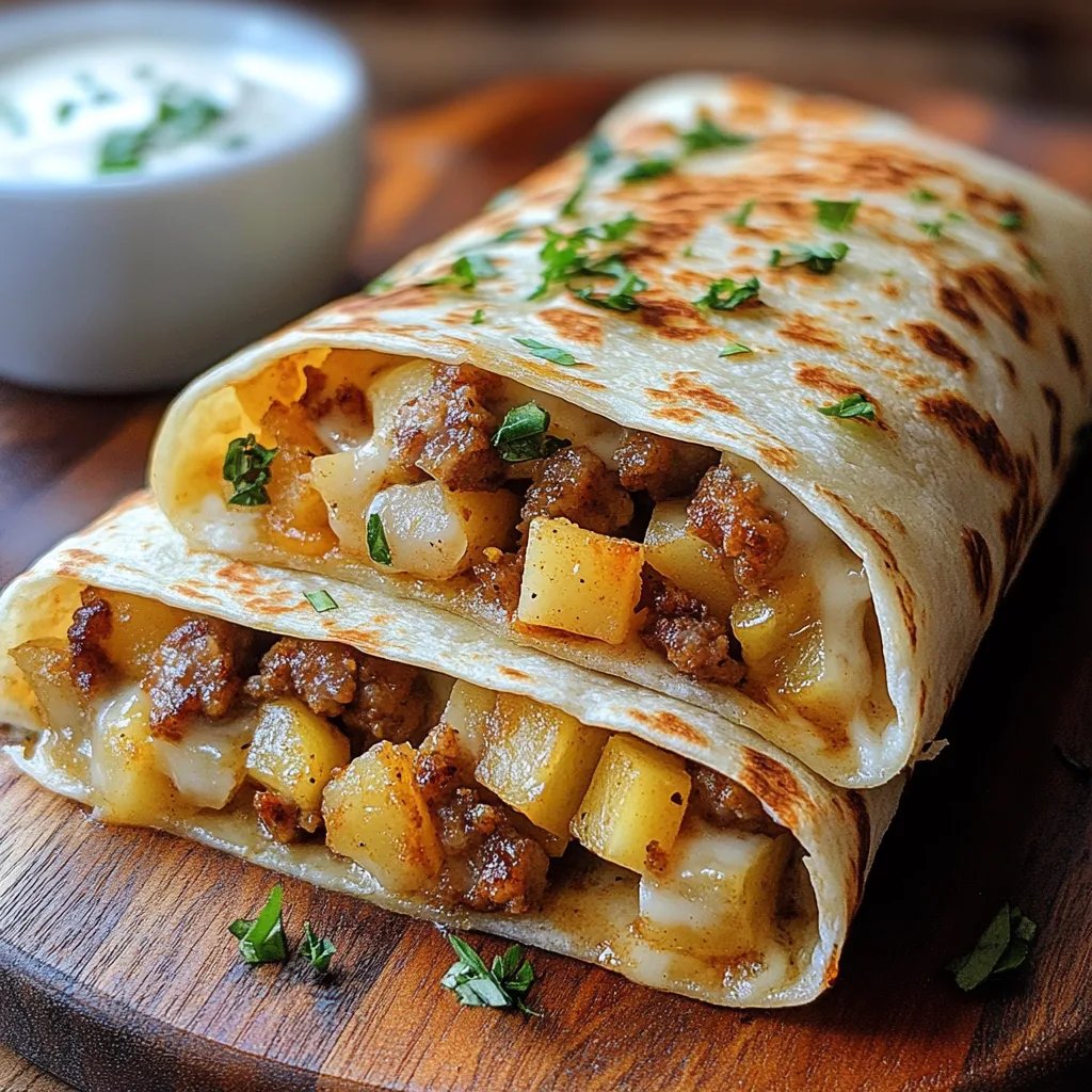 Sausage Cheese & Potato Breakfast Wraps: An Incredible Essential Recipe