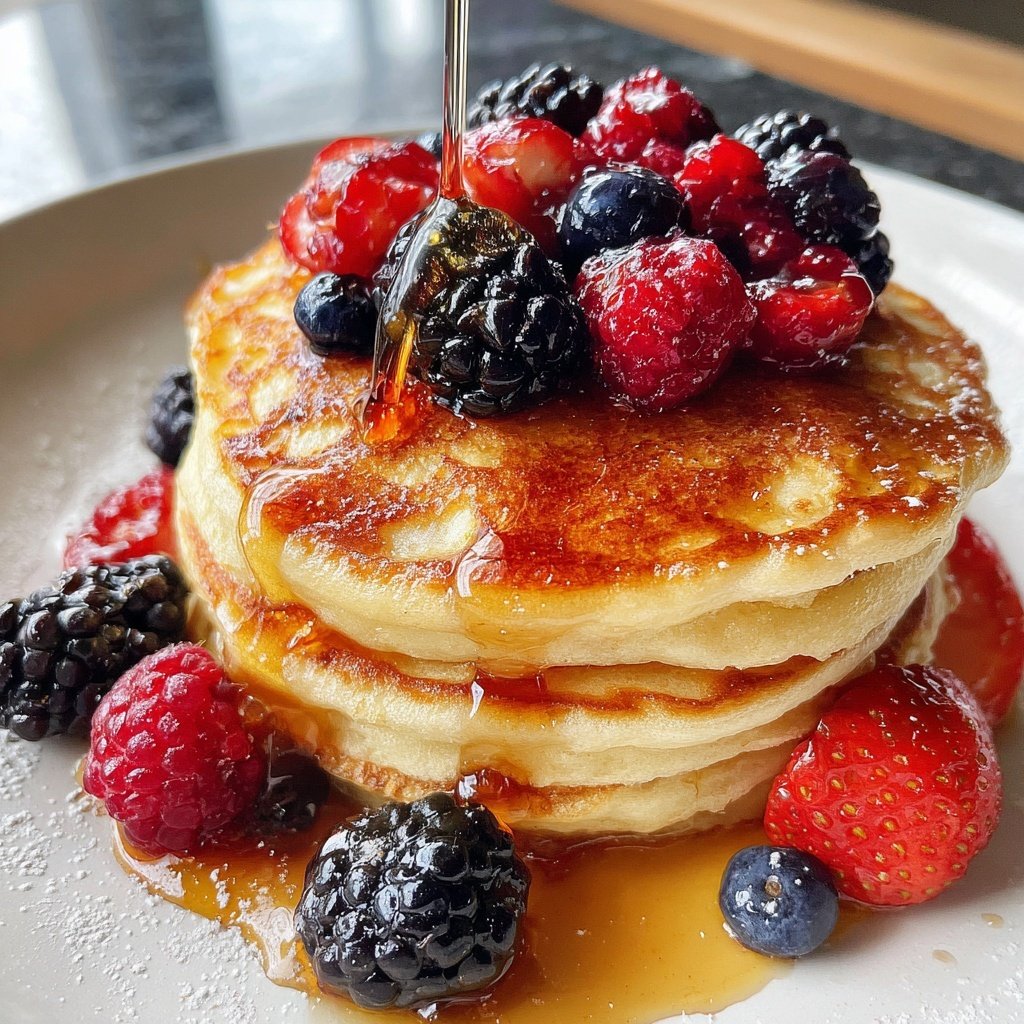 Biggest Loser Pancakes with Berries