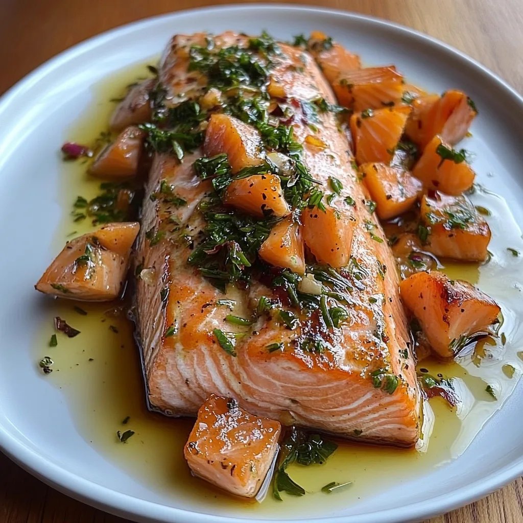 Olive Oil Poached Salmon w/ Herb Vinaigrette: An Incredible Ultimate Recipe
