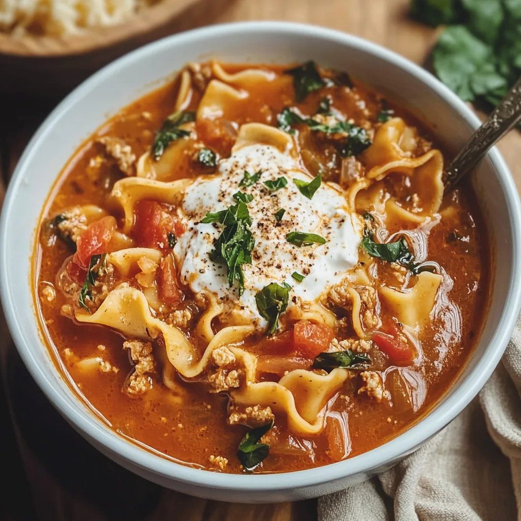 Gluten Free Lasagna Soup