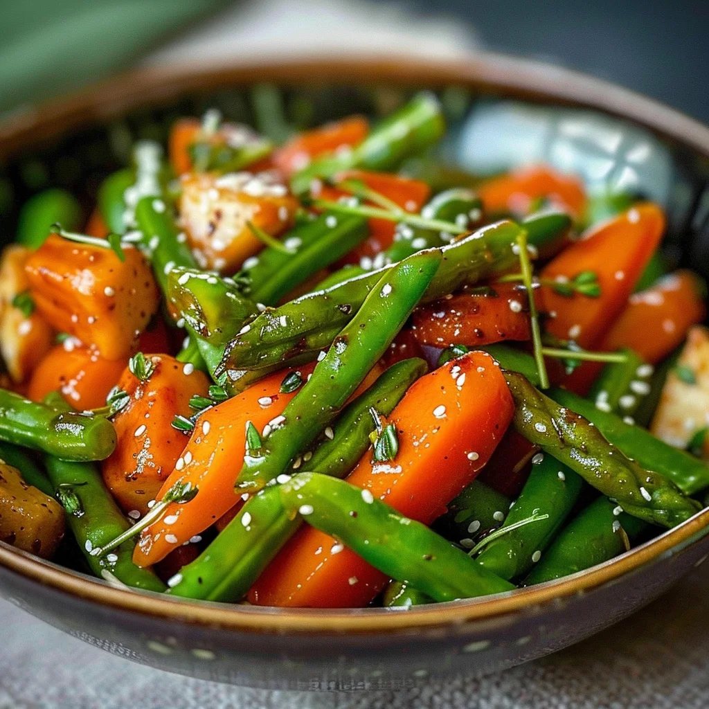 Honey Glazed Carrots & Green Beans