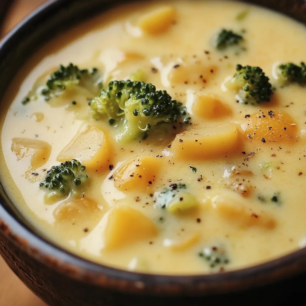 Broccoli Potato Cheese Soup