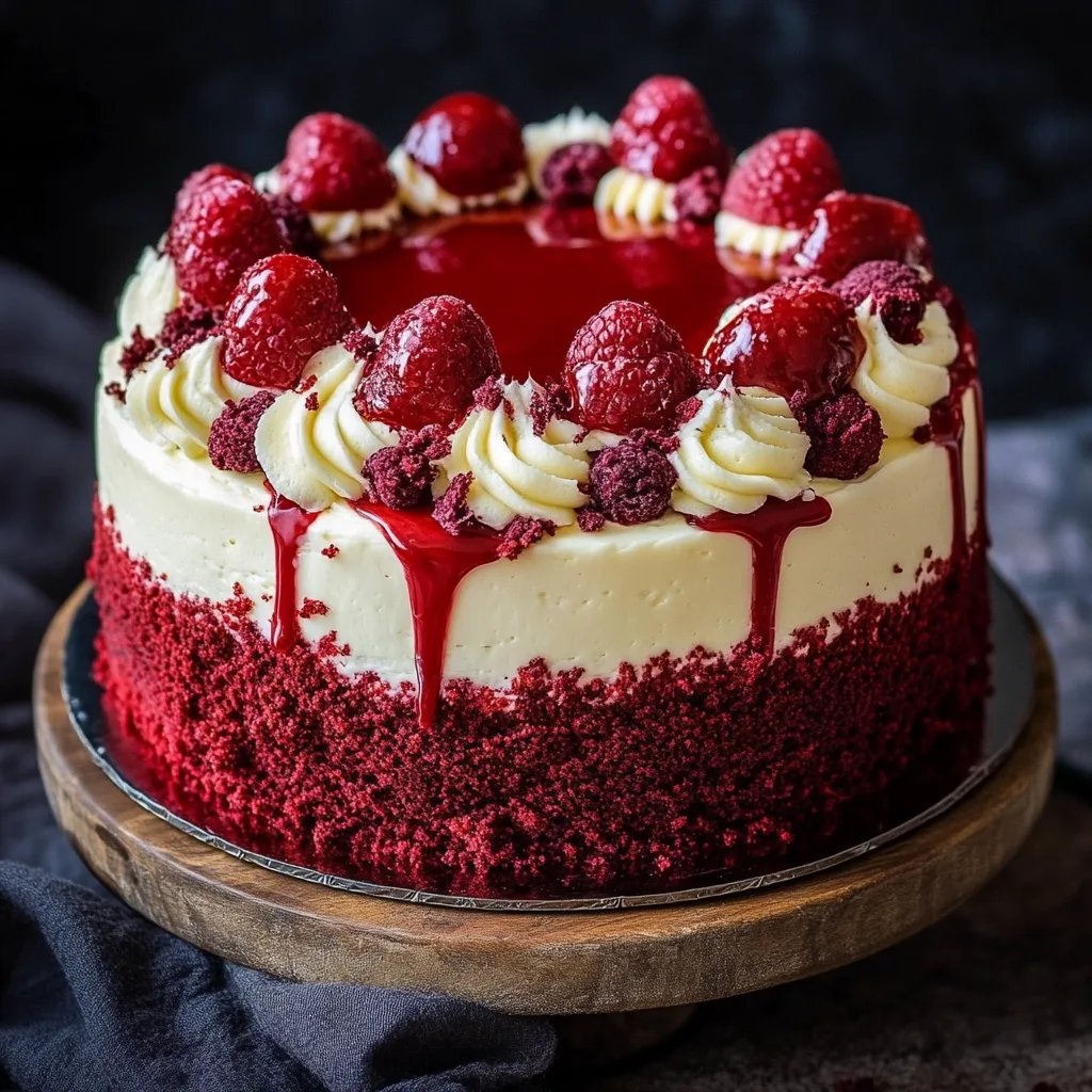 Red Velvet Cheesecake Cake
